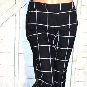 Express Black White Checkerboard Pants 4